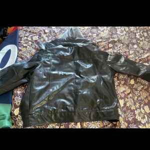Mens Faux, leather jacket